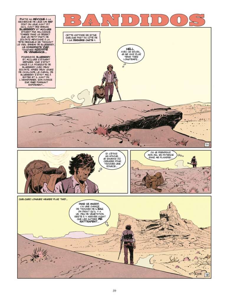 Planche 59 de la bande dessinée sur la piste de blueberry