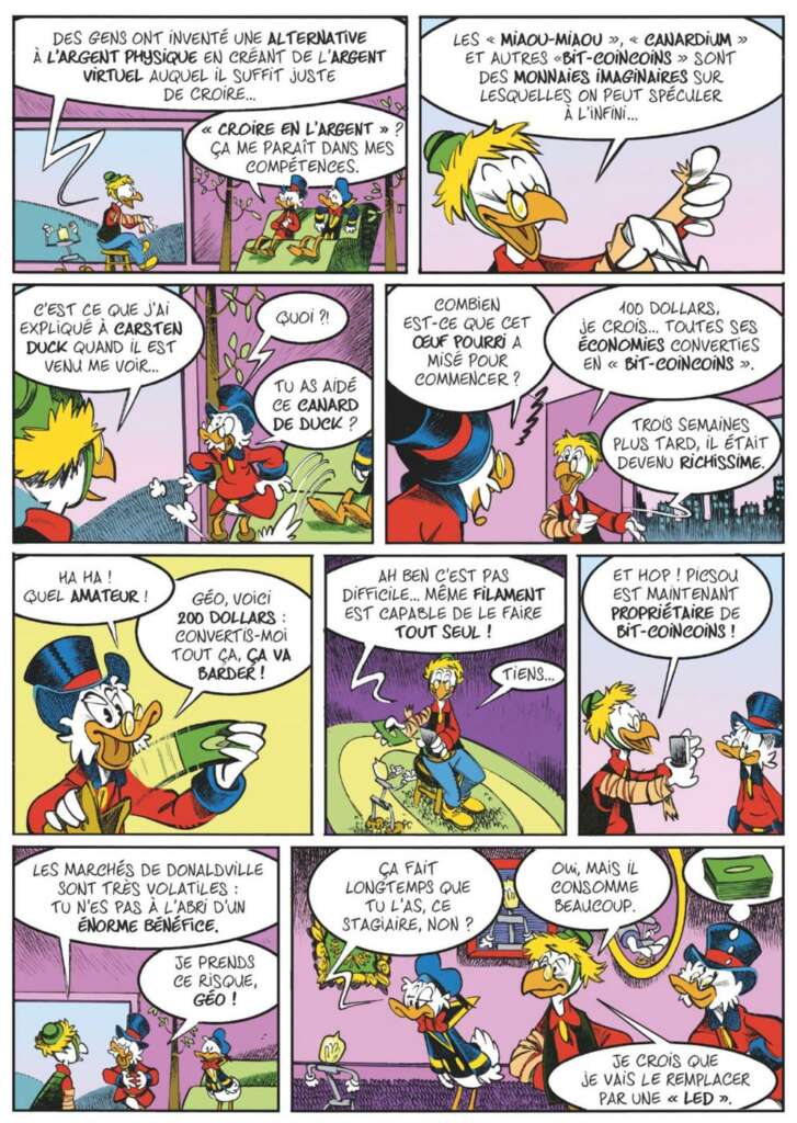 Planche 9 de la bande dessinée Picsou et les Bit-coincoins